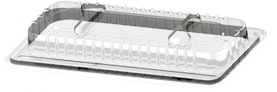 Крышка PS КД-001 292х138х43мм для контейнера под суши прозрачная