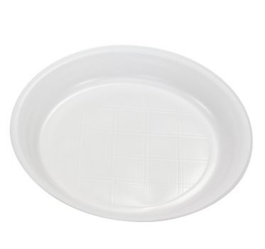 Тарелка d=205мм пластиковая белая п/с СП