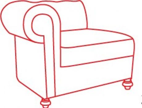 Кресло «Честер Люкс» с правым левым локотником