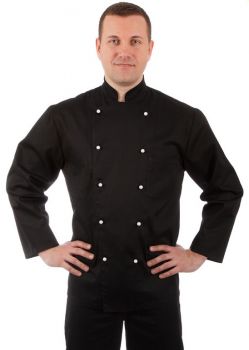 Куртка шеф-повара черная мужская 00001