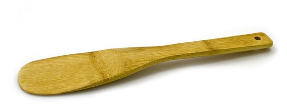 Лопатка кулинарная бамбуковая овальная 110 мм FJ102