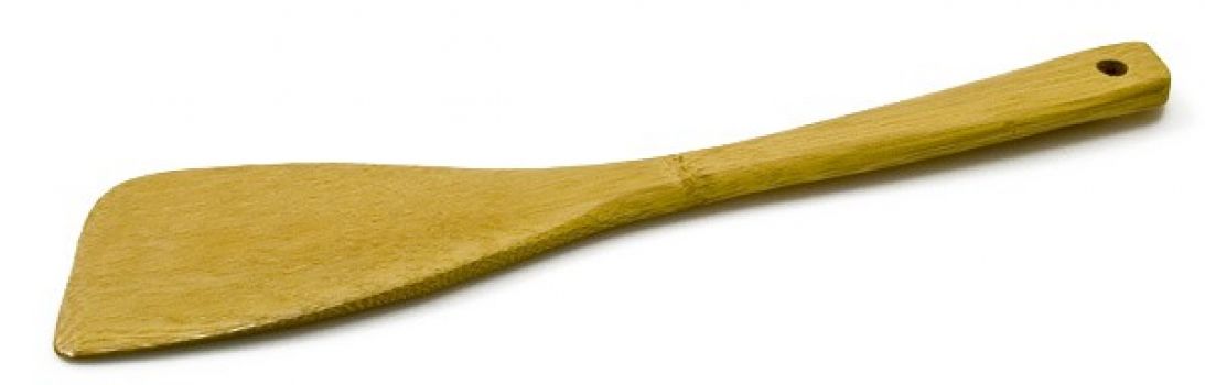 Лопатка кулинарная бамбуковая угловая 120 мм FJ110