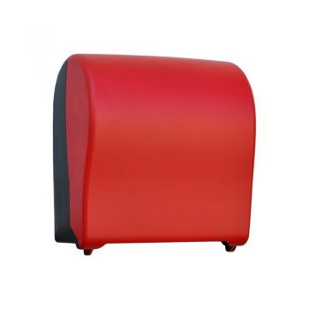 Автоматический держатель бумажных полотенец в рулонах MERIDA UNIQUE SOLID CUT RED LINE
