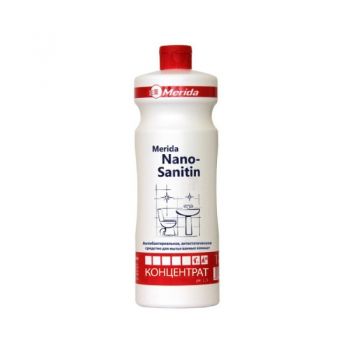 MERIDA NANO-SANITIN кислотное средство для текущей уборки санитарных комнат - концентрат (1л)