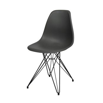 Стул пластиковый «Eames M» с жестким сиденьем (окрашенный каркас)