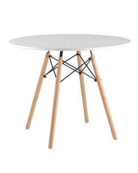 Стол обеденный «Eames D 900 мм, 4 ножки NEW» нераздвижной