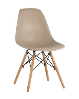 Стул пластиковый «Eames» с жестким сиденьем (собранный каркас, продажа упаковкой 4 шт./уп )