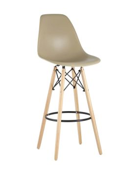 Стул барный «Eames» с жестким сиденьем (деревянный каркас)