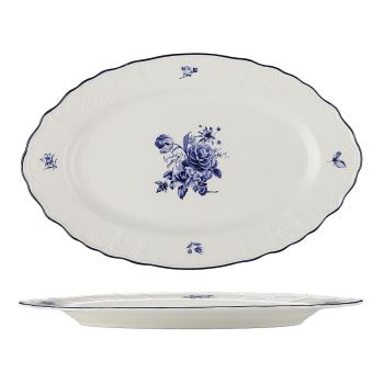 Блюдо овальное 30,5*19 см,коллекция "Blue Flower"  P.L. Proff Cuisine