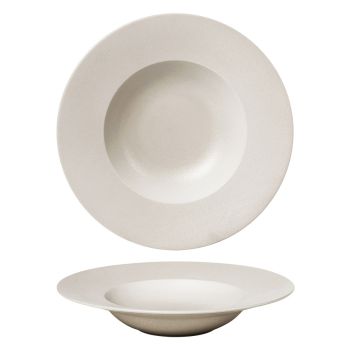 Тарелка глубокая d=27 cм, 450 мл, фарфор "NOBLE" серия "Fine Plus-Light Grey"
