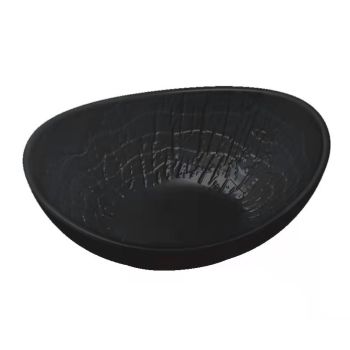 Салатник овальный 350 мл, 16см*11,5 см, h=6 см,серия "Black Raw Wood"  P.L. - ProffCuisine