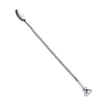 Ложка барная с метал.кнопкой, 28 см, "P.L.-Bar Ware"