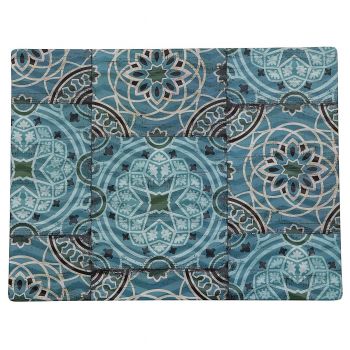 Блюдо поднос GN 1/2 меламиновый 25*32.5см   Damask Blue  P.L.