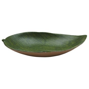 Блюдо поднос меламиновый 37.8*22.9см  h=7см  P.L. Green Banana Leaf