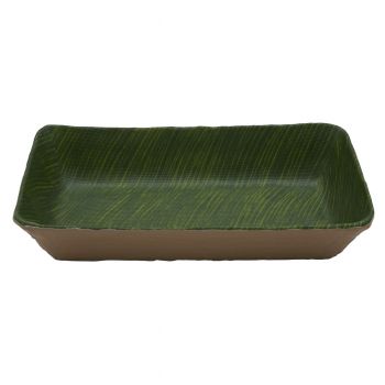 Блюдо GN 1/4 меламин  26.5*16.2см  h=6.5см  P.L. Green Banana Leaf