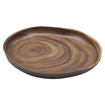 Блюдо поднос меламиновый d=24.5см  d=3см  500мл   P.L.Аfrican wood 2