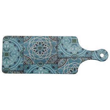 Блюдо поднос меламиновый  42*15 см  Damask Blue   P.L.