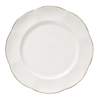 Тарелка 23 см, фарфор, "Aristocrat-Gold". Noble