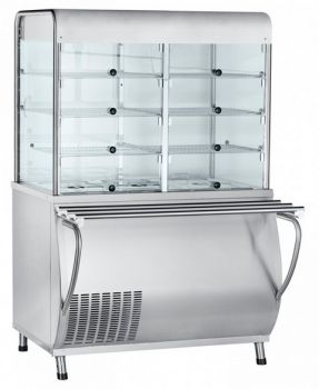 Прилавок-витрина холодильный ABAT «Патша» ПВВ(Н)-70М-С-НШ-01